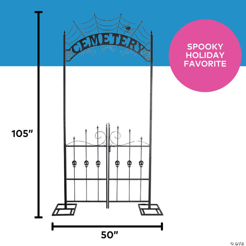 8.5 Ft. Cemetery Archway Gate Halloween Decoration