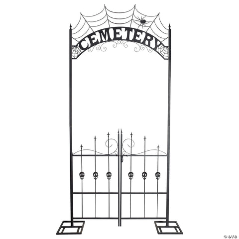 8.5 Ft. Cemetery Archway Gate Halloween Decoration