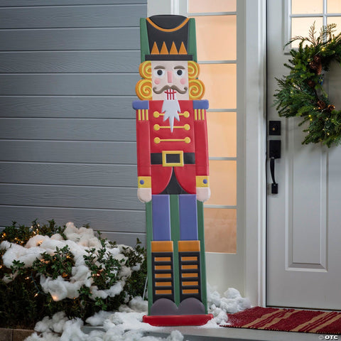 69 3/4" Life-Sized Metal Iron Soldier Christmas Decoration