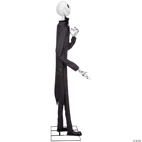 78" Animated Deluxe The Nightmare Before Christmas Black & Purple Jack Skellington Decoration