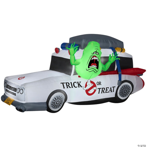 44" Airblown® Blowup Inflatable Ghostbusters Ecto-1 with Slimer Halloween Outdoor Yard Decoration