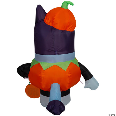 42" Airblown® Blowup Inflatable Bluey in Pumpkin Costume Halloween Outdoor Yard Decoration