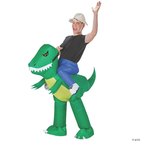 Men's Dinosaur Rider Inflatable Costume