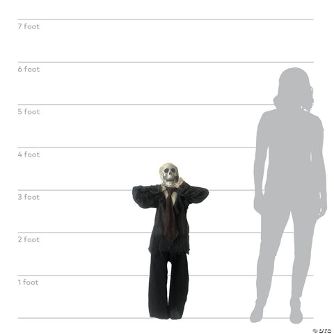 43 Inch Hanging Skull Man Animated