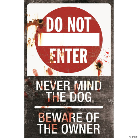 17" Do Not Enter Metal Sign