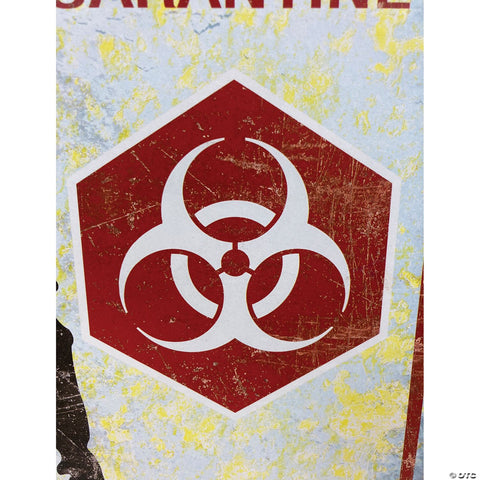 Zombie Outbreak Metal Sign