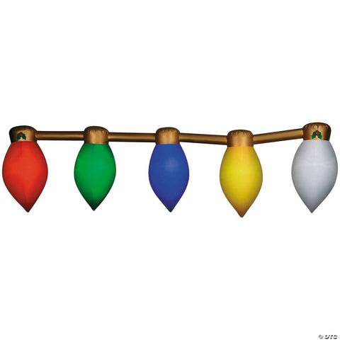 13 Ft. 5 3/4" Airblown® Inflatable Hanging Multicolor Christmas Lightbulb String