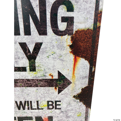 Zombie Parking Metal Sign