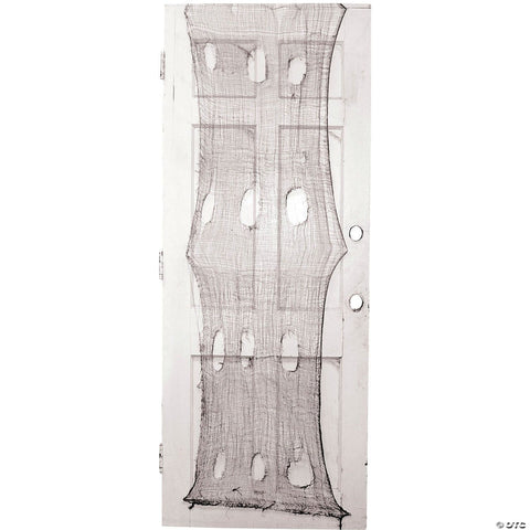 60" x 30" Black Creepy Door Cloth Polyester Halloween Decoration