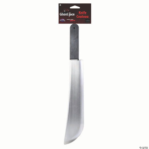 <html>21" Ghost Face<sup>®</sup> Black & Silver Machete Costume Accessory</html>