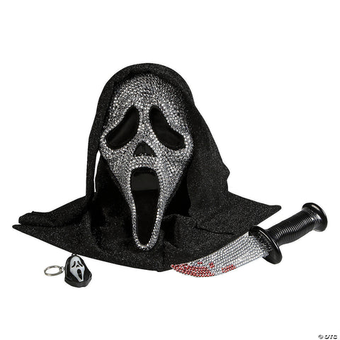 <html>Exclusive Ghost Face<sup>®</sup> Bling Mask, Knife & Light-Up Keychain Collectible Box Set</html> | Horror-Shop.com