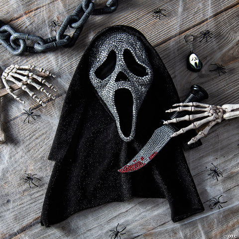 <html>Exclusive Ghost Face<sup>®</sup> Bling Mask, Knife & Light-Up Keychain Collectible Box Set</html> | Horror-Shop.com