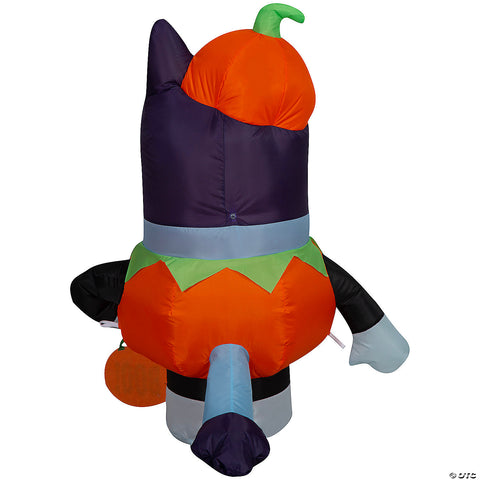 42" Airblown® Blowup Inflatable Bluey in Pumpkin Costume Halloween Outdoor Yard Decoration | Horror-Shop.com