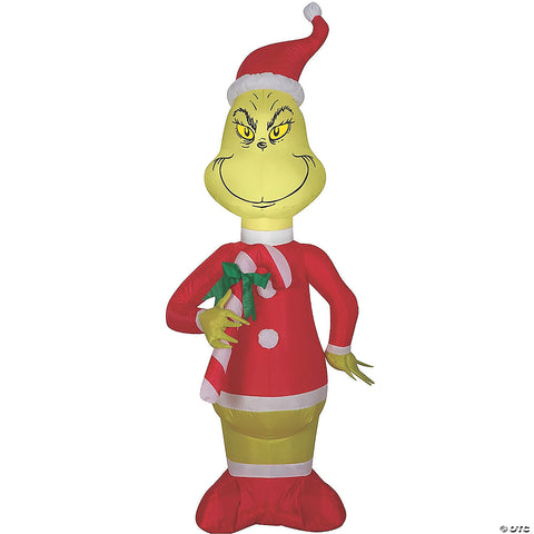 Airblown Grinch Red White with Candy Cane