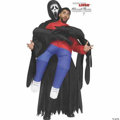 <html>Adults Scream™ Ghost Face<sup>®</sup> Piggyback Inflatable Costume</html>
