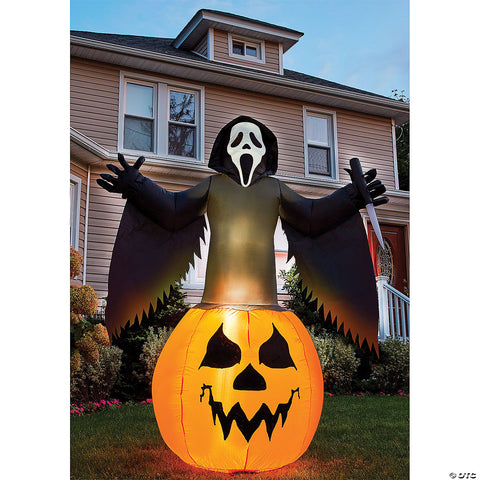 6' Scream Pumpkin Inflatable