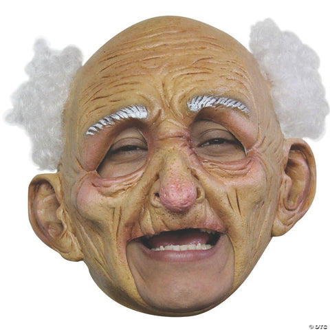 Deluxe Old Man Chinless Latex Mask