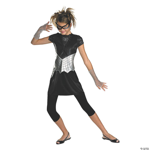 Girl's Black Suited Spider-Girl Costume