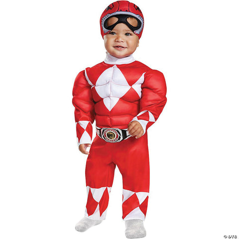 Red Power Ranger Muscle Costume - Mighty Morphin