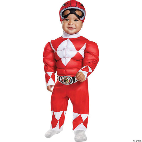 Red Power Ranger Muscle Costume - Mighty Morphin