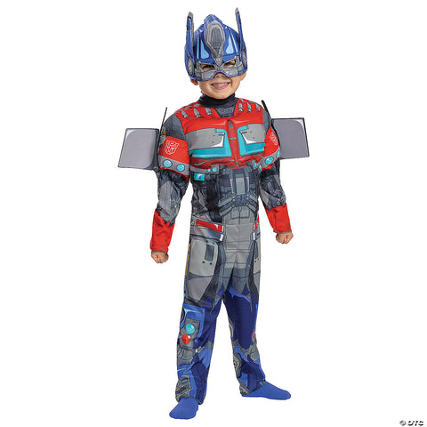 Toddler Classic Muscle Transformers Optimus Prime T7 Costume - Medium
