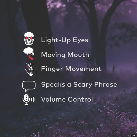 Crouching Grave Digger Animated Prop