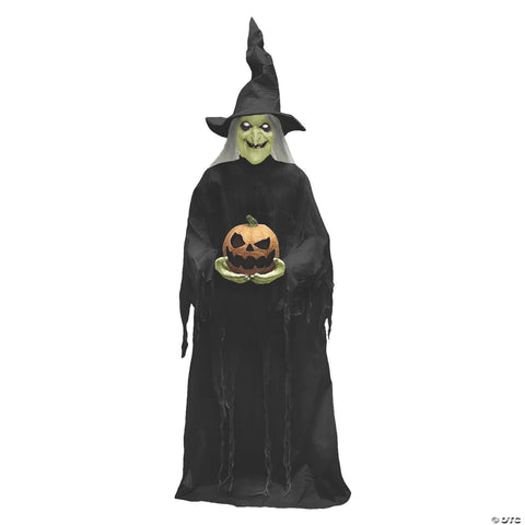 7' Ghost Witch Animated Prop