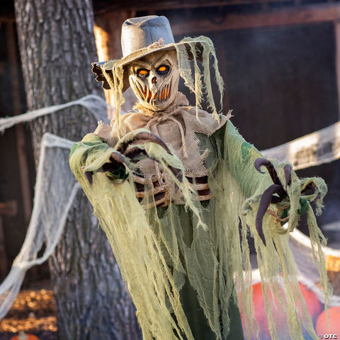 6 Ft. Animated Inferno Scarecrow Halloween Decoration