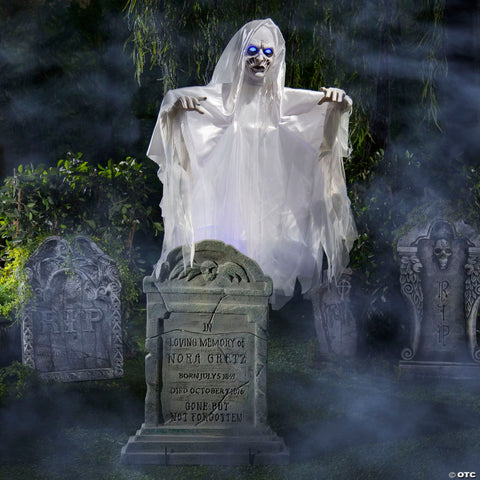 6 Ft. Ghost Woman Over Tombstone™ Halloween Decoration
