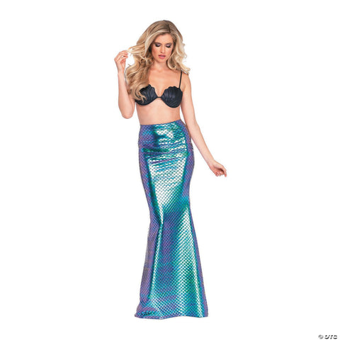 Women's Iridescent Scale Mermaid Skirt Costume