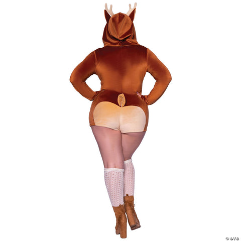 Women’s Comfy Fawn Romper Costume - Large