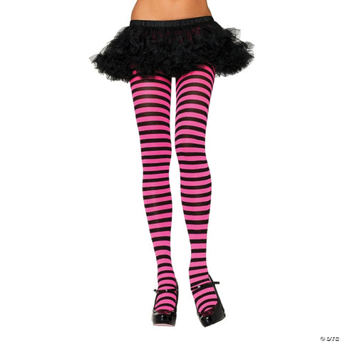 Nylon Striped Tights