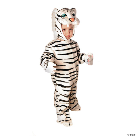 Plush White Tiger Costume