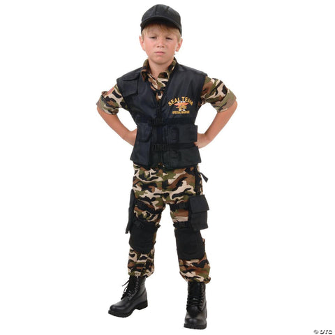 Boy's Deluxe Seal Team Costume