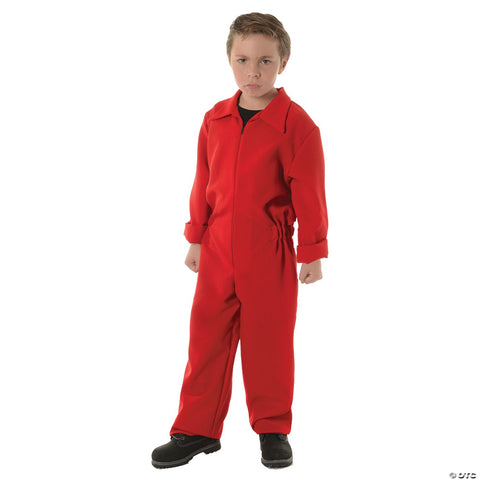 Kids Red Horror Jumpsuit Costume Small 4-6
