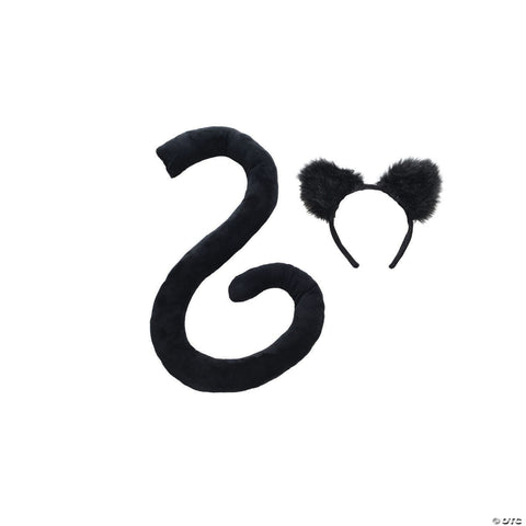 Black Tail & Ears Set - Adult