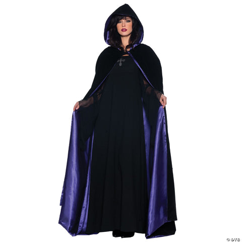 63” Deluxe Velvet & Satin Cape