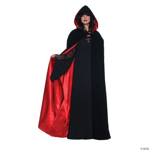 63” Deluxe Velvet & Satin Cape
