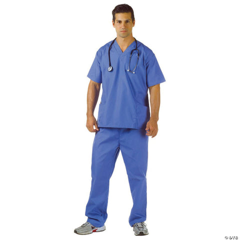Men's Blue Hospital Scrubs