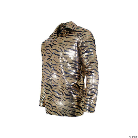 Tiger Shirt Gold Sequin Adult