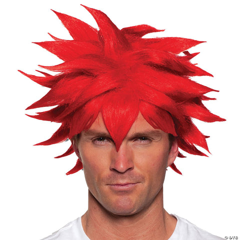 Adults Red Spikey Animé Wig