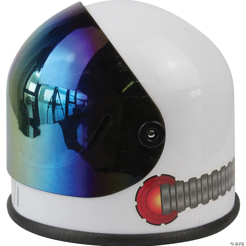 Helmet Space White with Reflective Visor OS