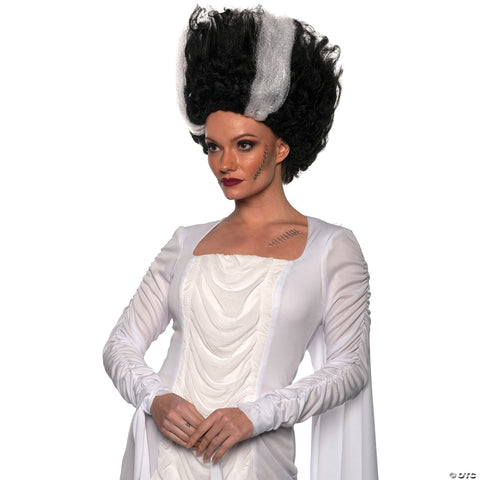 Bride Wig Black White