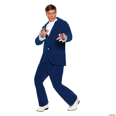 Men's Blue Groovy Sixties Costume 42-46