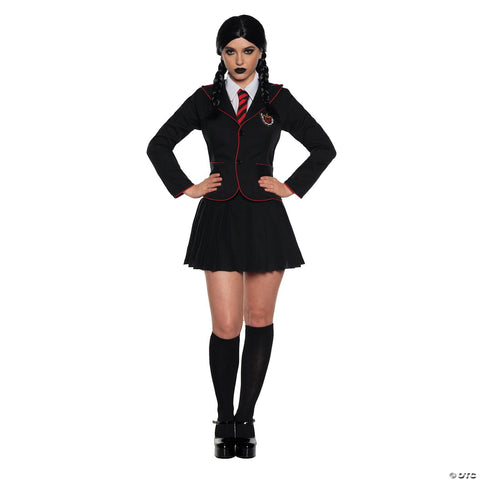 Women's Gothic Schoolgirl Costume - Large