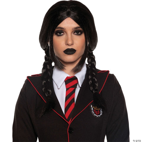 Adults Black Gothic Braids Wig
