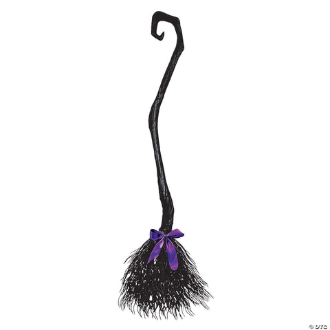 Witch Broom Black Costume Accessory