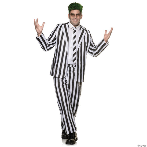 Adults Spooky Striped Suit Costume -  42-46