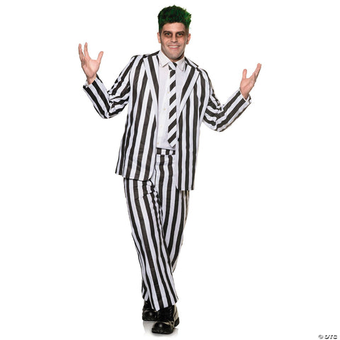 Adults Spooky Striped Suit Costume -  42-46