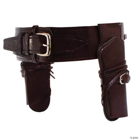 Adults Cowboy Belt with Double Holster Costume Accessory
